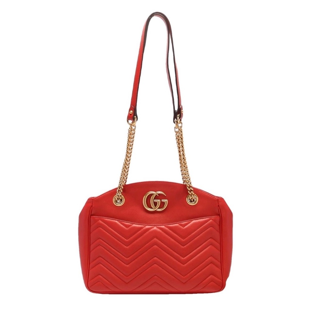 *SOLD* Gucci GG Marmont Chain Tote Matelasse Leather Medium